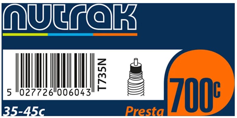 Nutrak 700 x 35-45C Presta Valve Inner Tube